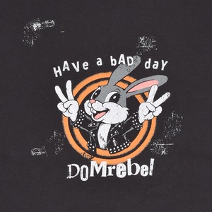 【DOMREBEL】BAD BUNNY - T-SHIRT OLD BLACK
