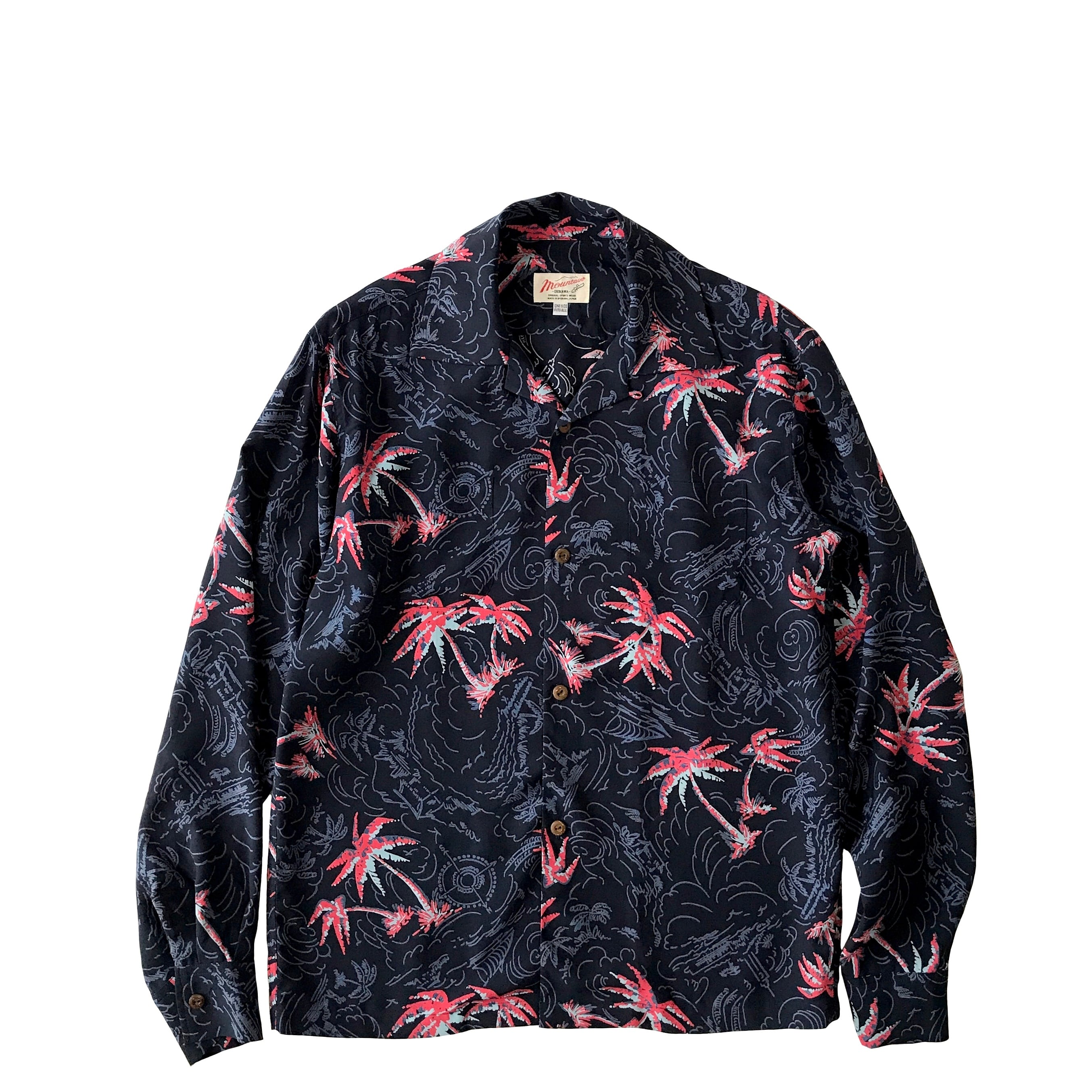 Aloha Long OP / オープン長袖アロハシャツ | mountain okinawa online