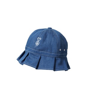 Sasquatchfabrix./24SS-GOH-002 TUCK BRIM DENIM HAT(BLUE)