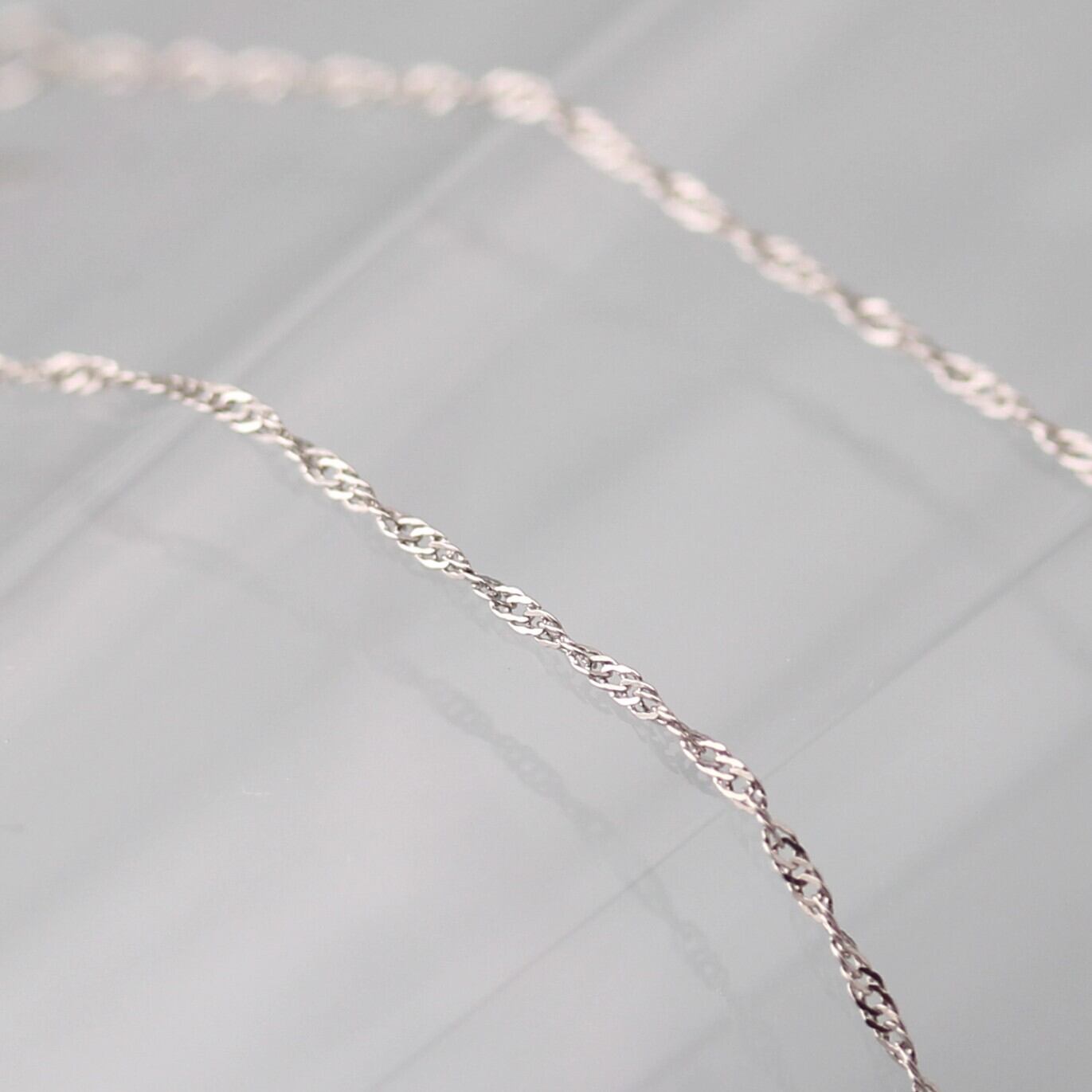 プラチナ850 ツイストチェーン ネックレス Pt850 ツイストチェーンネックレス 40cm No.193 | スキンジュエリー