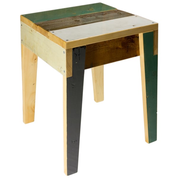 PIET HEIN EEK スクラップウッド アイアンレッグスツール PIET HEIN EEK スクラップウッド アイアンレッグスツール