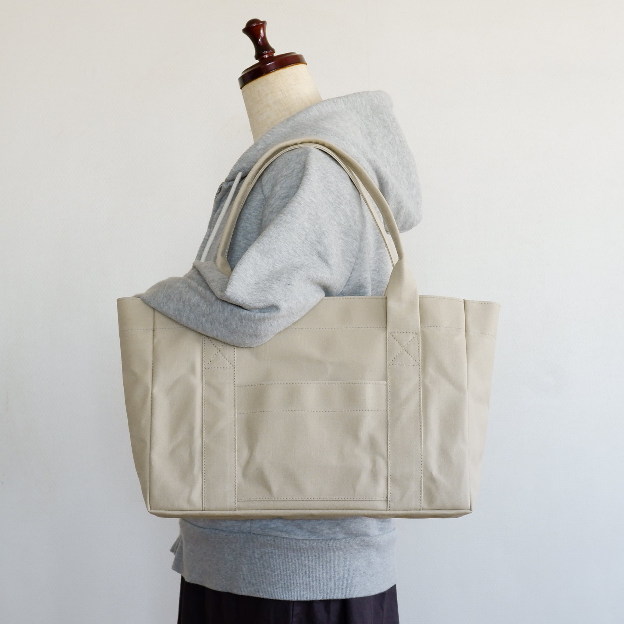 トートバッグ 01 【マチ10㎝】サンドベージュ / 9号帆布 | aoya bags