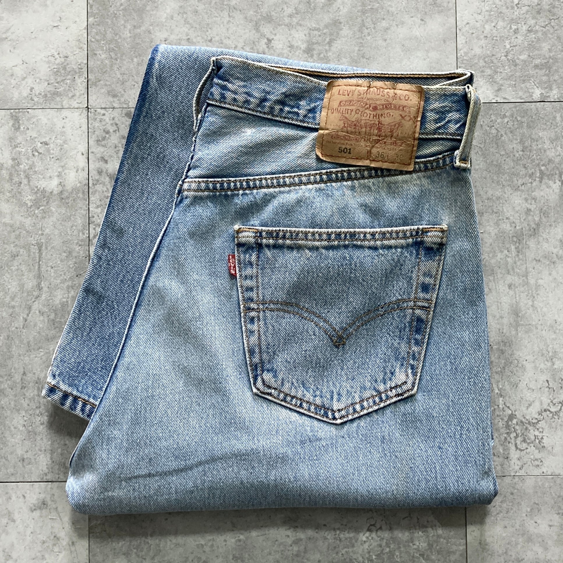W34 L36】90's US.Levis 501 リーバイス サンアンジェロ工場(552