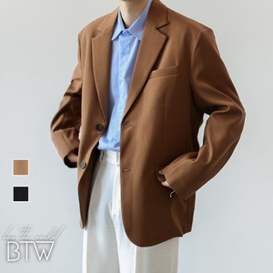 【韓国メンズファッション】サイドベンツジャケット 大人 きれいめ ベーシック モード 休日コーデ BW2394