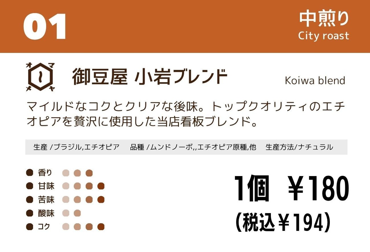 御豆屋 小岩ブレンド ドリップバッグ・画像2