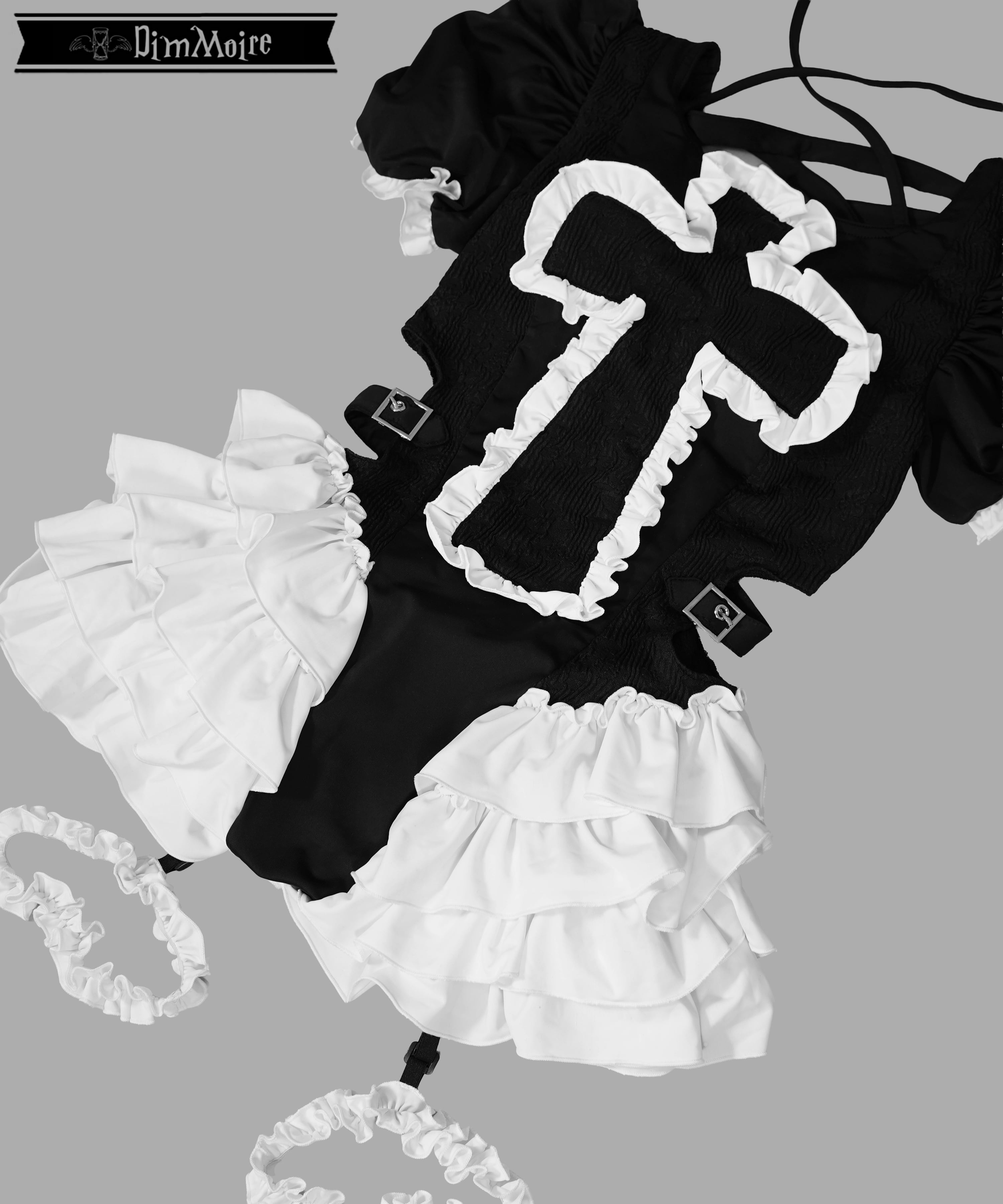 受注予約商品】祈りの十字スイムウェア【Black＆White】 | DimMoire