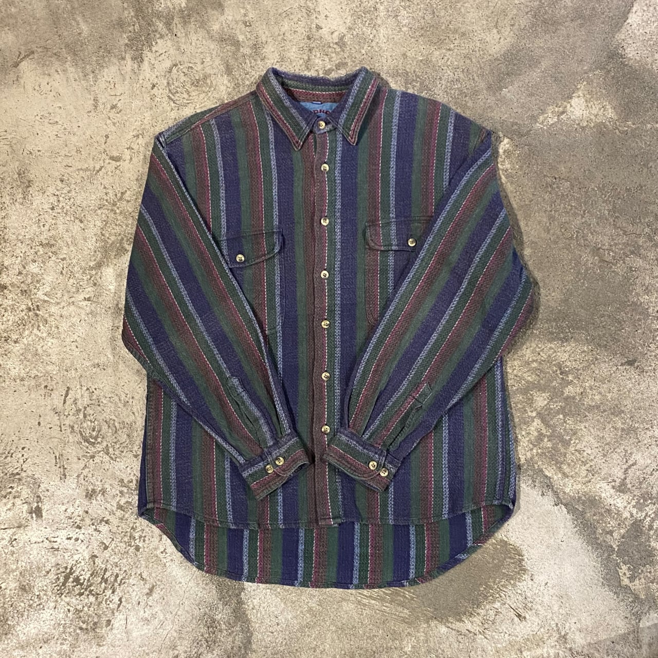 WOODHOUSE L/S STRIPE SHIRT ウッドハウス 長袖 ストライプ シャツ