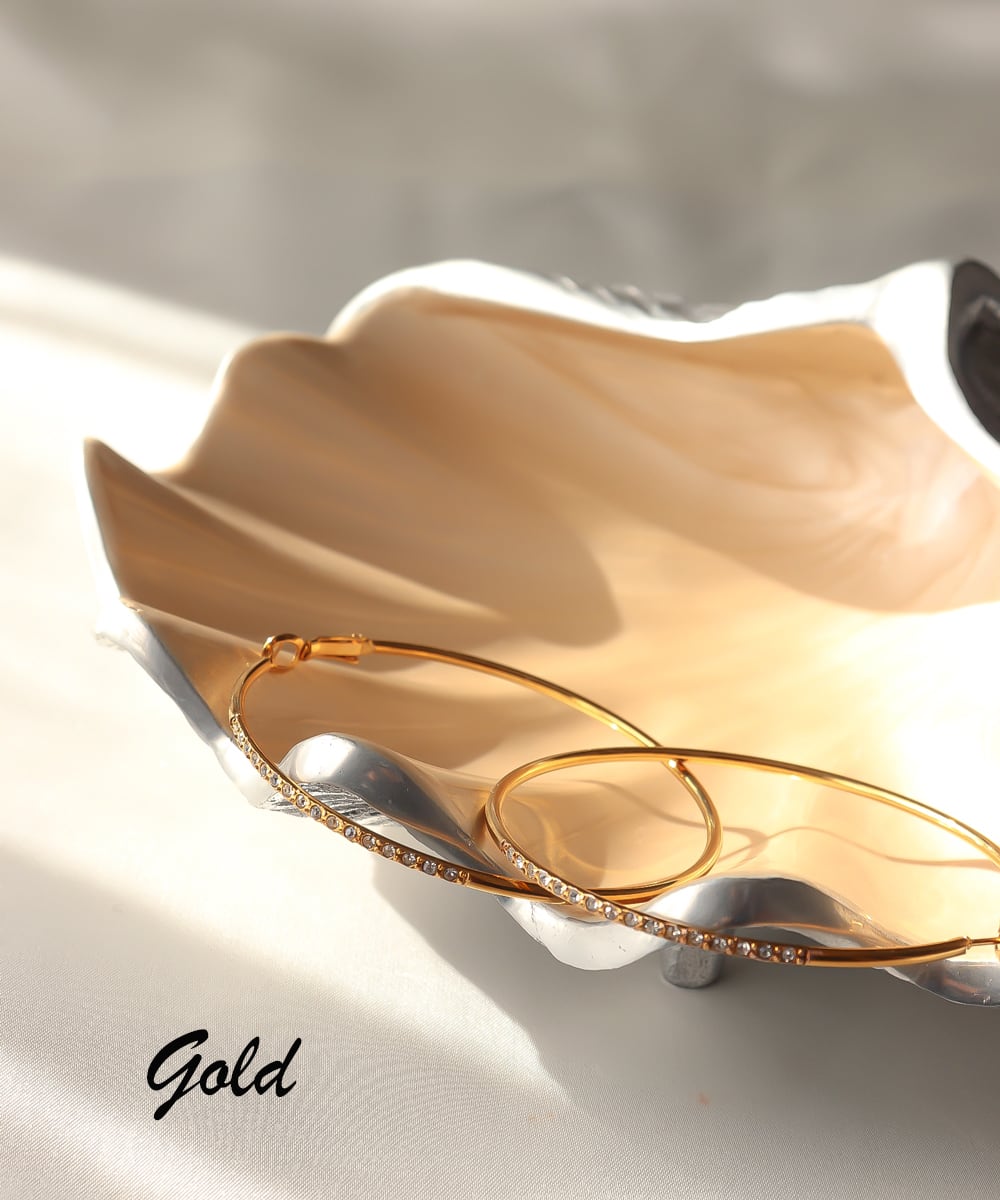 サージカルステンレス フープピアス