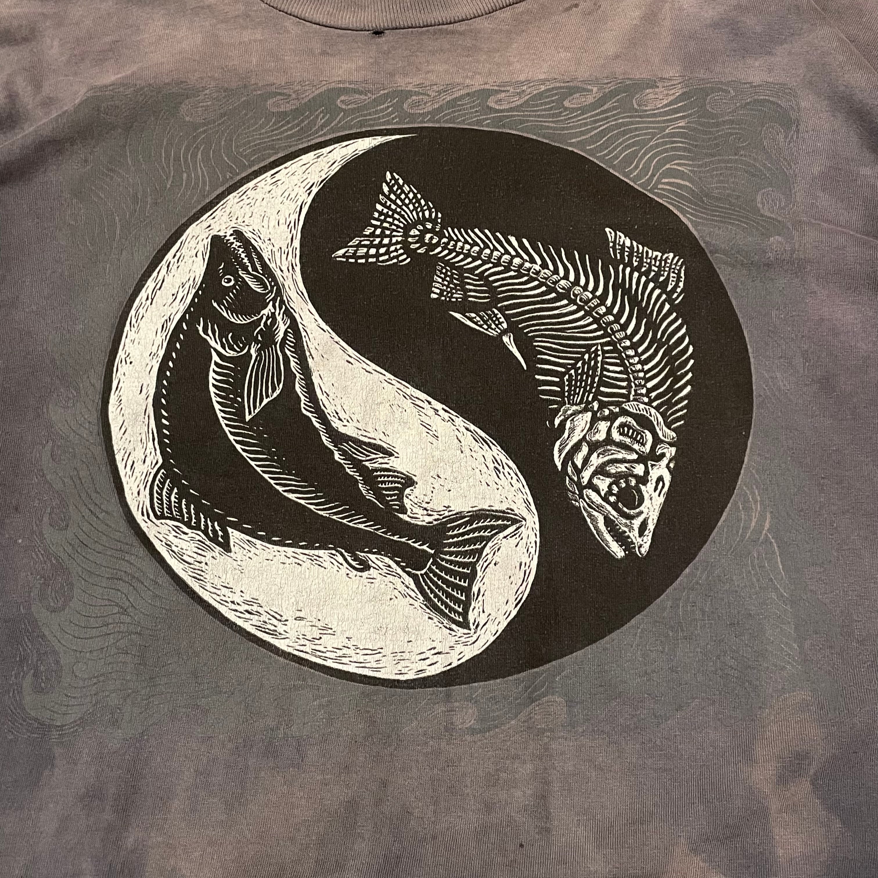 80s〜90s YIN YANG “陰陽“fish t-shirt | What