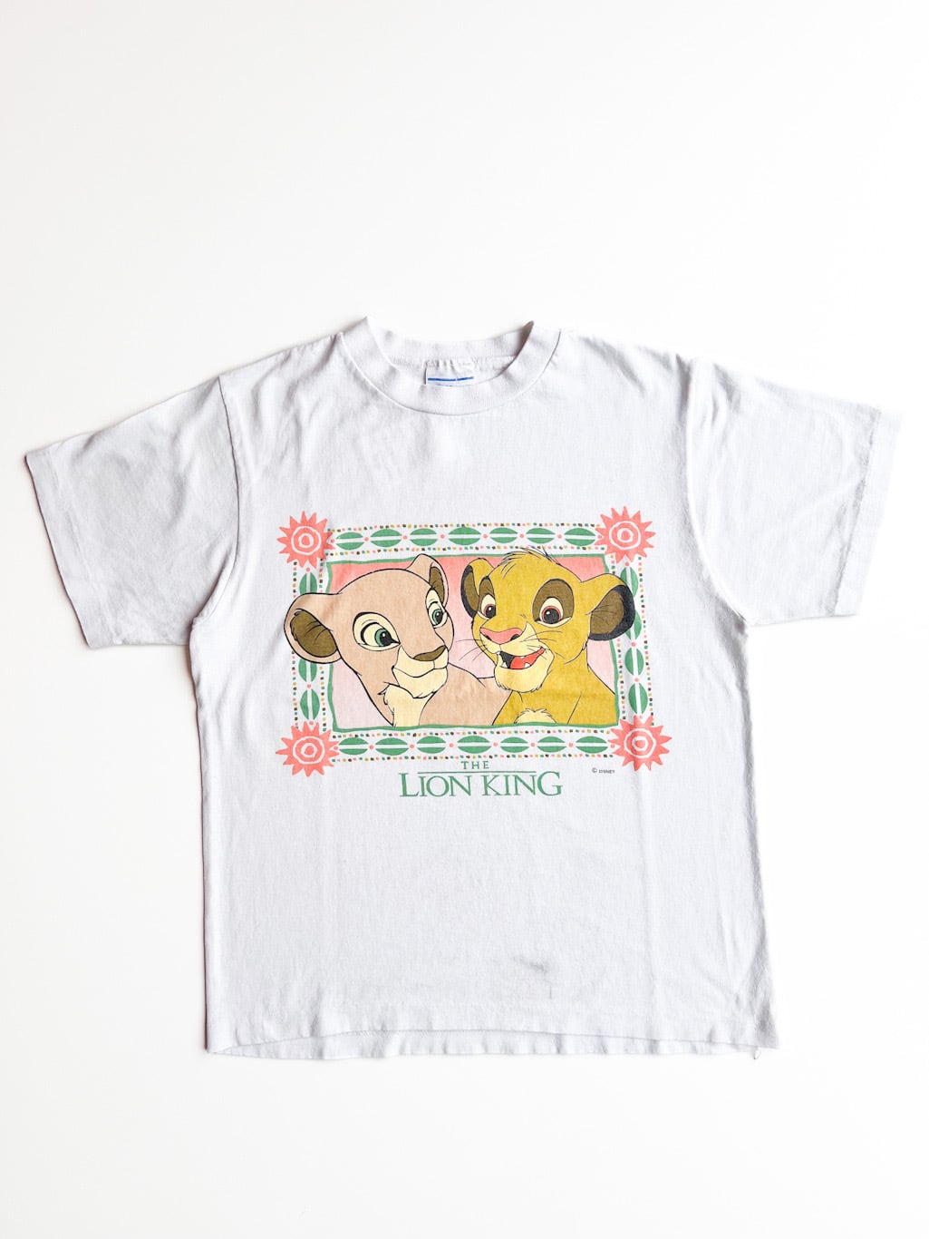 【150cm】VINTAGE 90's ライオンキング 半袖Tシャツ【10324】※