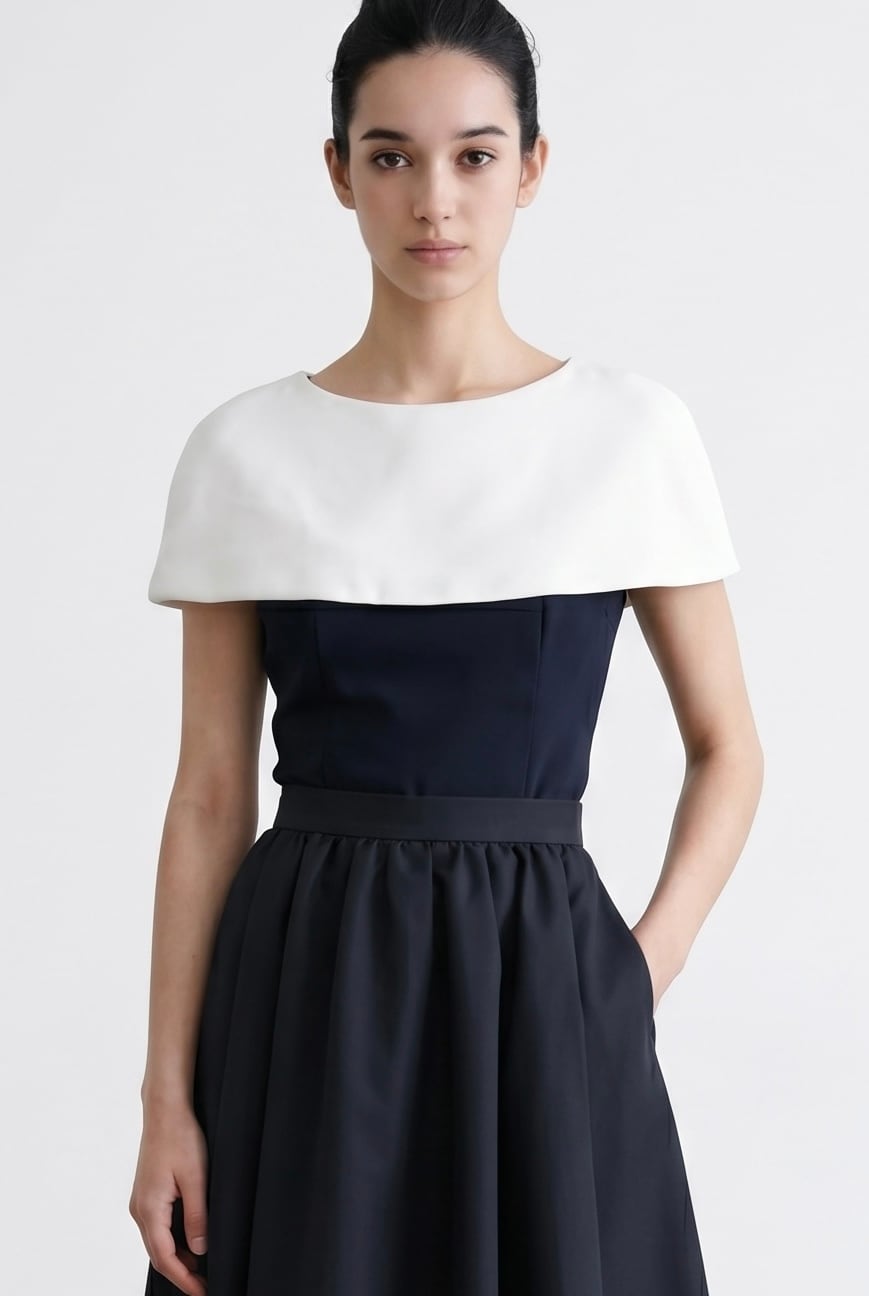 CAPE TWILL TOP NAVY | AMICA・kids