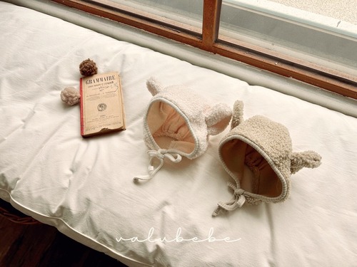 [予約][送料無料]《valubebe》Bellu teddy sherpa beanie (baby) 97