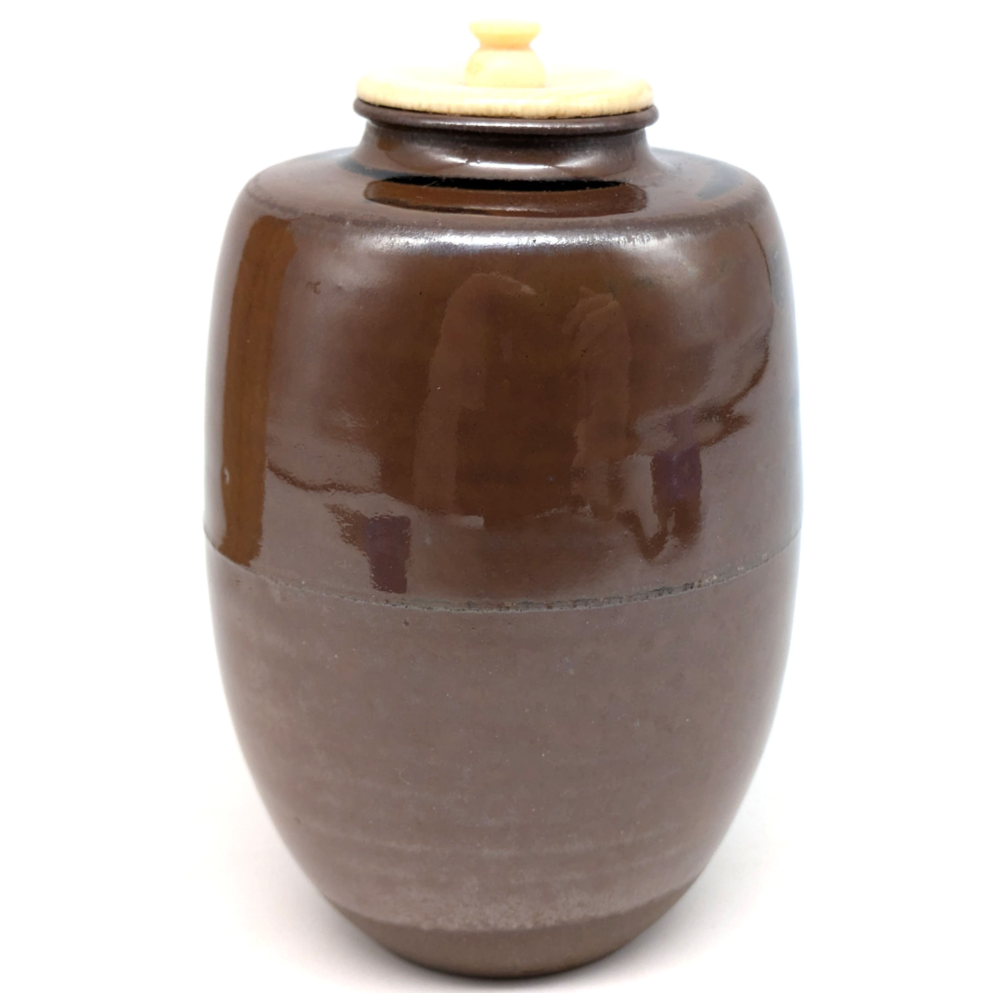 高取焼・高取喜恵・茶入・茶入れ・嵯峨桐仕覆・茶道具・No 高取焼・高取喜恵・茶入・茶入れ・嵯峨桐仕覆・茶道具・No