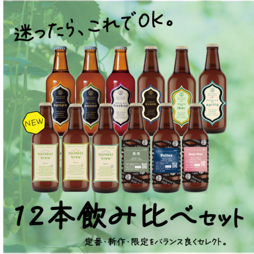 【全部楽しめる！】迷ったらこちら！しっかり楽しむ12本飲み比べセット