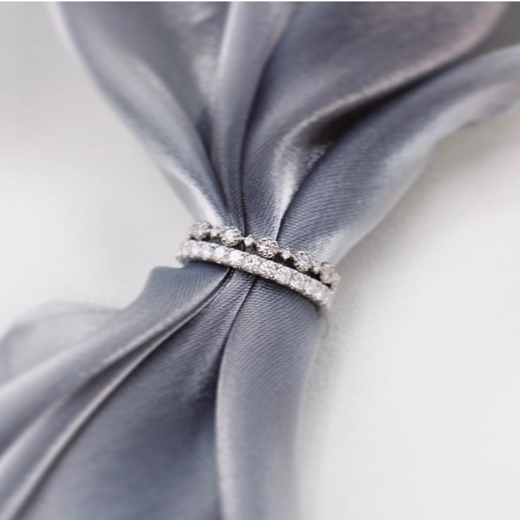 Pt950モアサナイトリング「フルエタニティリング」 | BELLE AMOUR