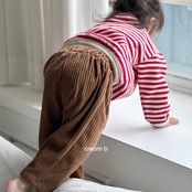韓国子供服 / 26winter / cream bbang / コーデュロイポケットワイドパンツ / キッズ / 冬服 *XXS~XL*