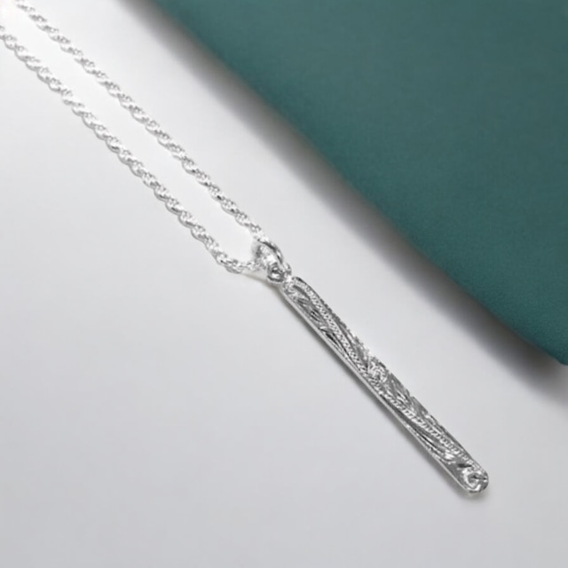 ハワイアンジュエリー ネックレス シルバー925 ペンダント スレンダーバー プレゼント ラッピング レディース メンズ