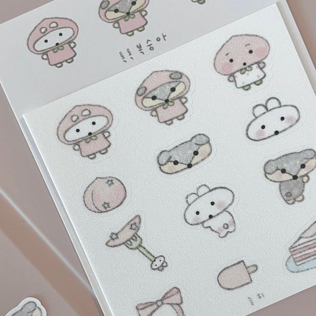 ★予約 nuruhi 〔sticker ー桃-〕