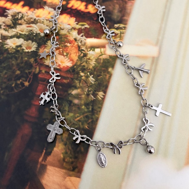 RIBBON NECKLACE - STAINLESS