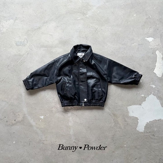 【取寄】bunny powder｜leather jumper｜レザージャンパー｜S-4XL｜kids&jr｜26 autumn