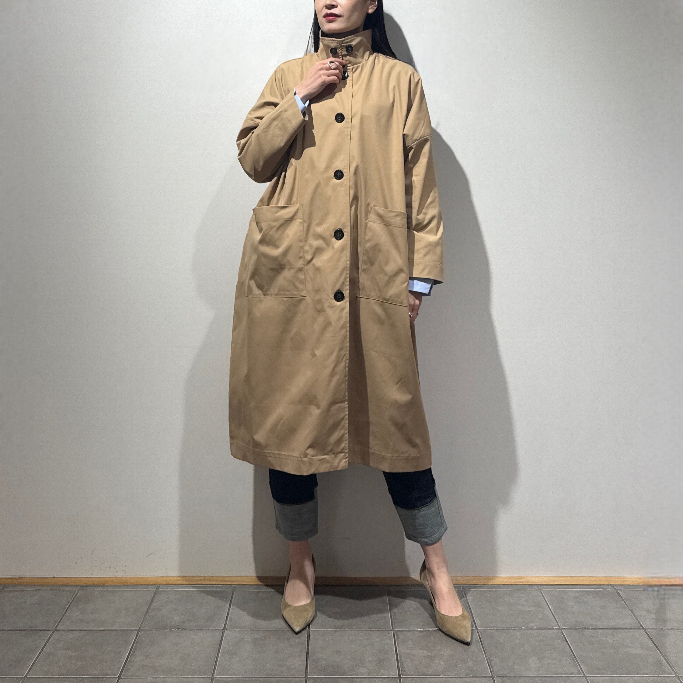 オーバーサイズステンカラーコート | トワミーオンラインショップ