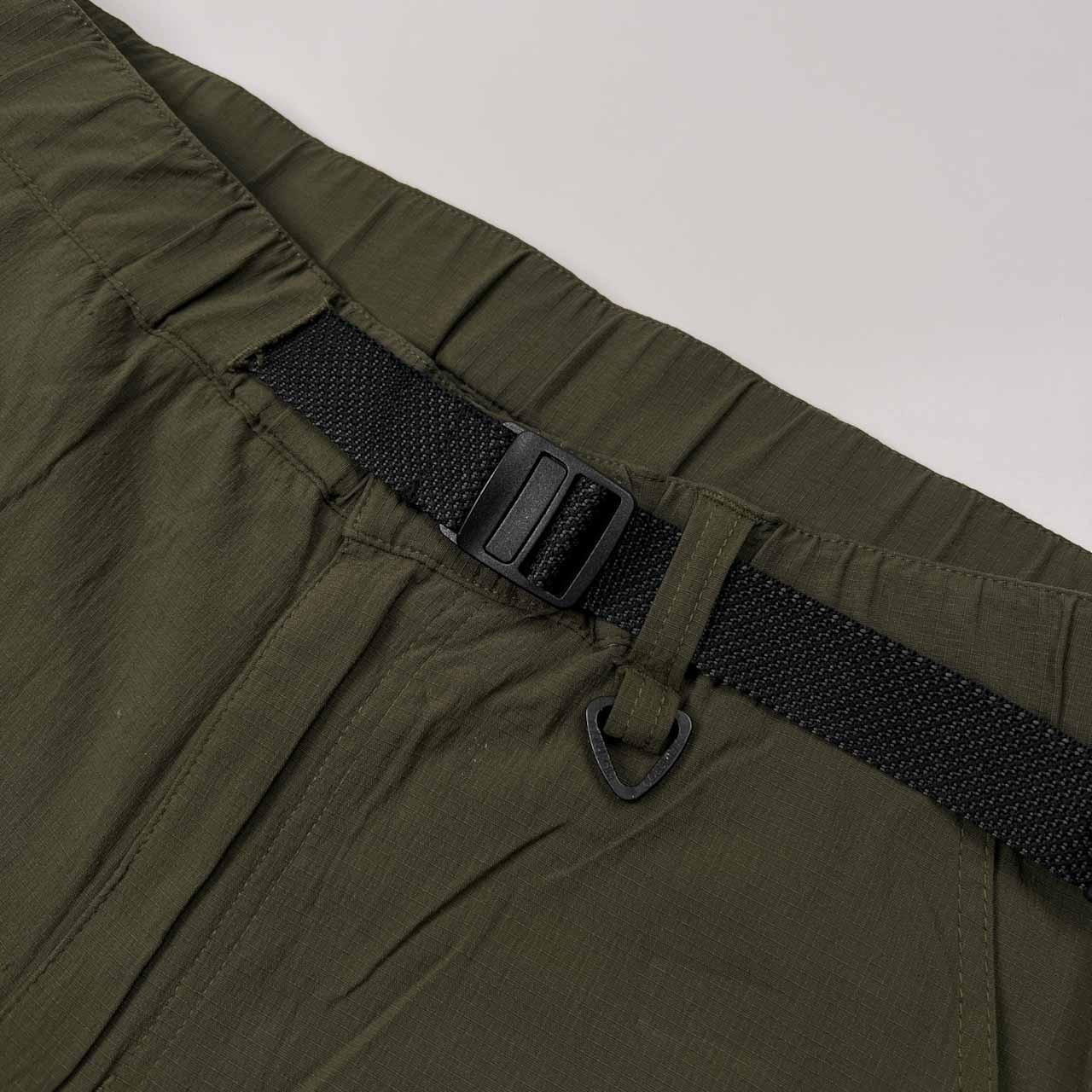 2WAY Columbia コロンビア OMNI-SHIELD ストレッチ クライミング パンツ & ショートパンツ ショーツ S /カーキ系/ベルト付き/アウトドア