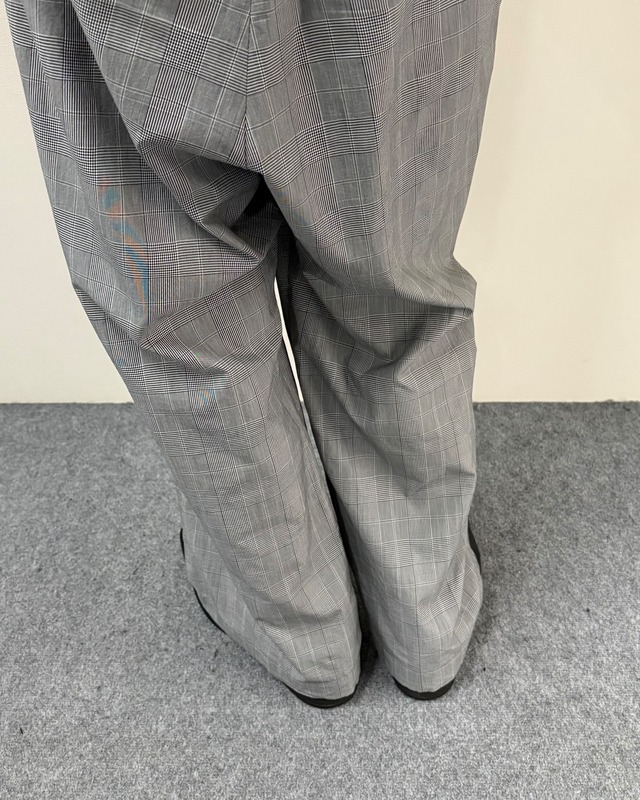 【2020/SS BALENCIAGA】check wide straight pants