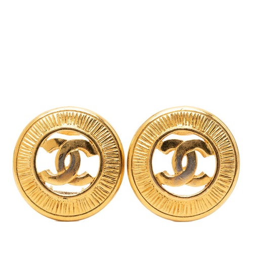 シャネル ココマーク ヴィンテージ イヤリング ゴールド メッキ レディース CHANEL 【中古】