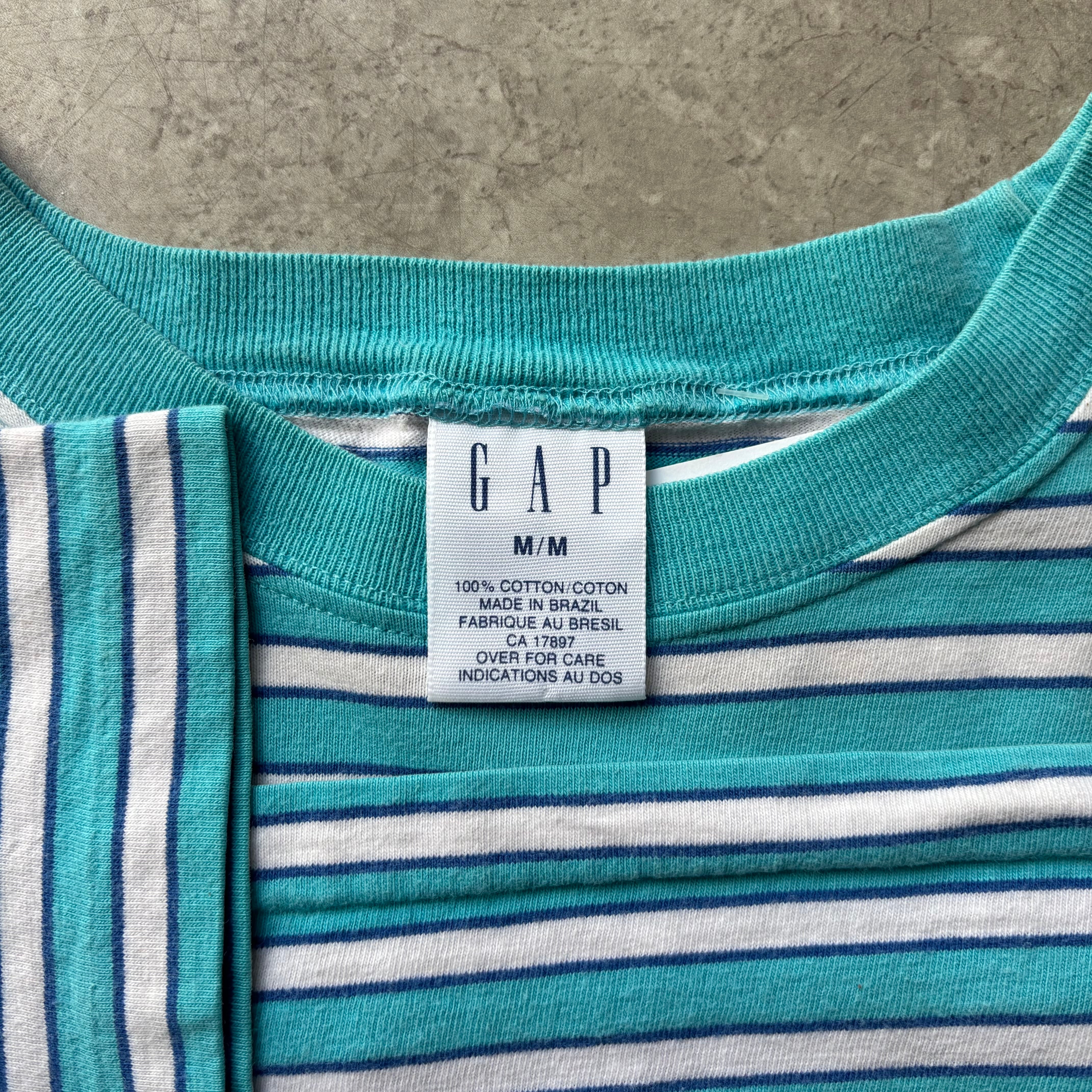 90s GAP border pocket T-shirt【仙台店】 | What'z up