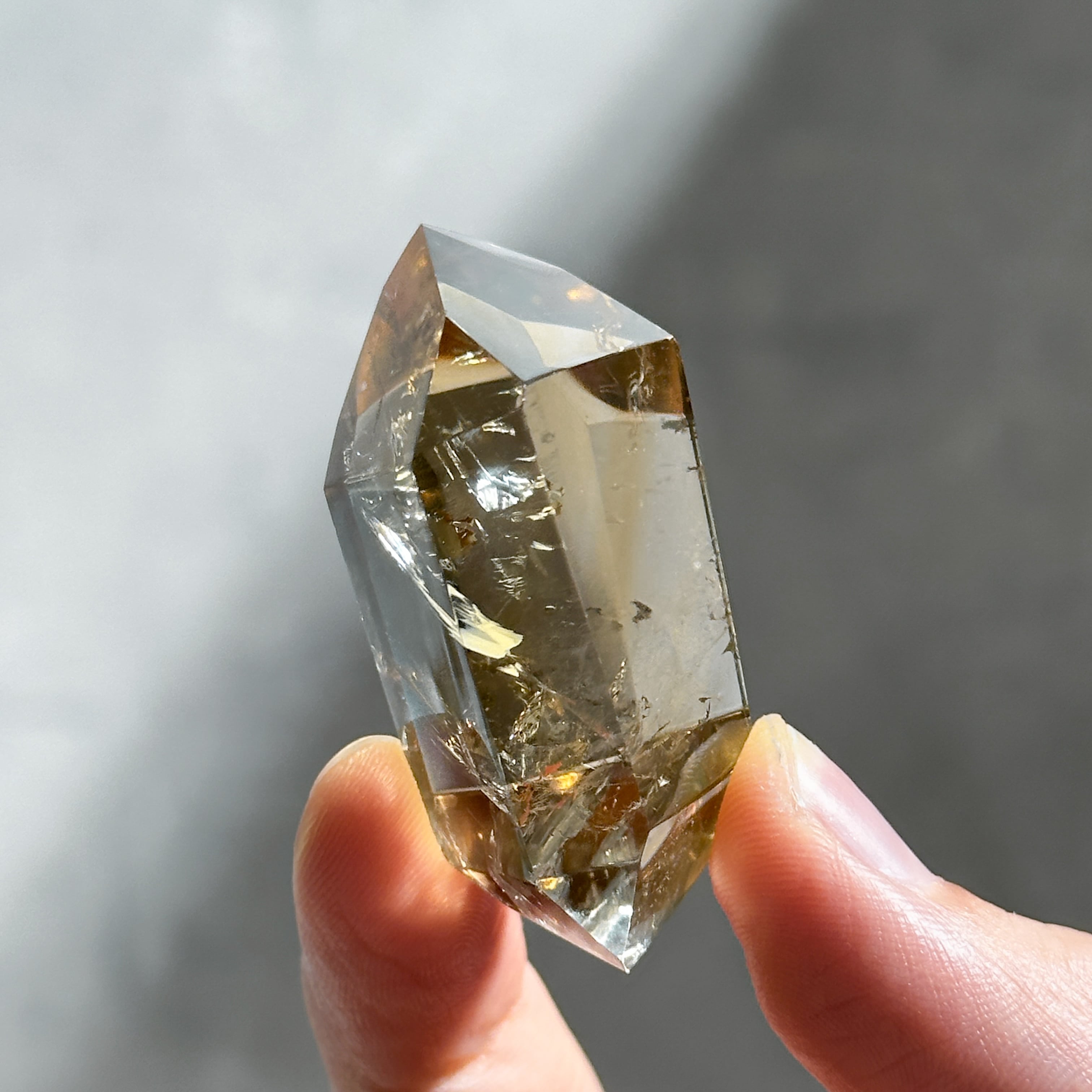 シトリン　フリーフォーム　ファントム　虹　キラキラ ファントム・虹◎シトリン（黄水晶） フリーフォーム35◇ Citrine