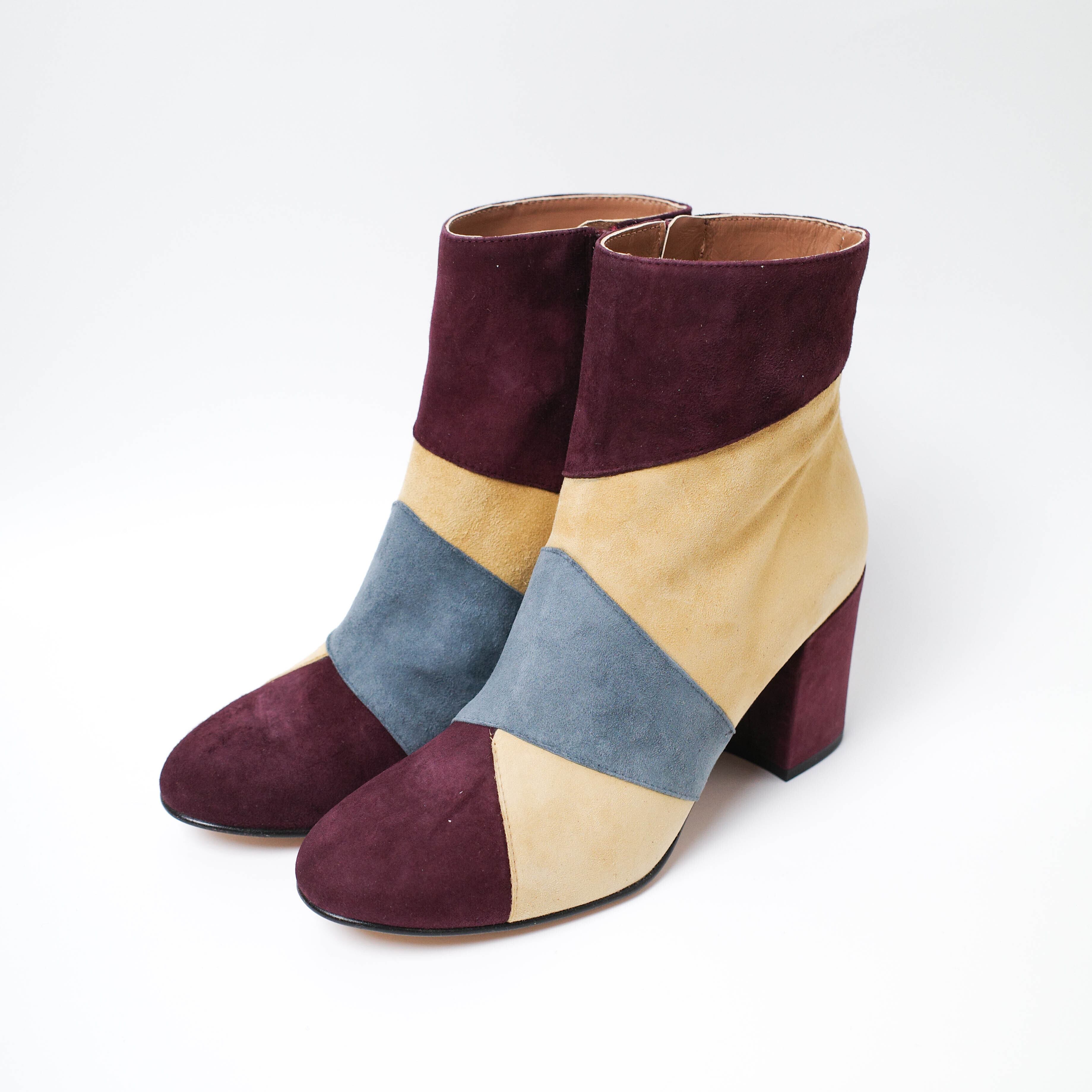 [NEW] STEFANNO BRUNNIS　GOAT SUEDE SHORT BOOTS 53184-2-01317