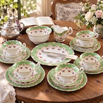 Royal Doulton|ロイヤルドルトン グリーン&ローズガーランド ティーセット カップ&ソーサー エドワーディアン期 英国アンティーク thumbnail 1