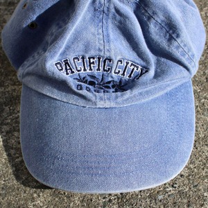 【FREE】PACIFIC CITY OREGON オール刺繍 くすみ色くしゅくしゅ CAP