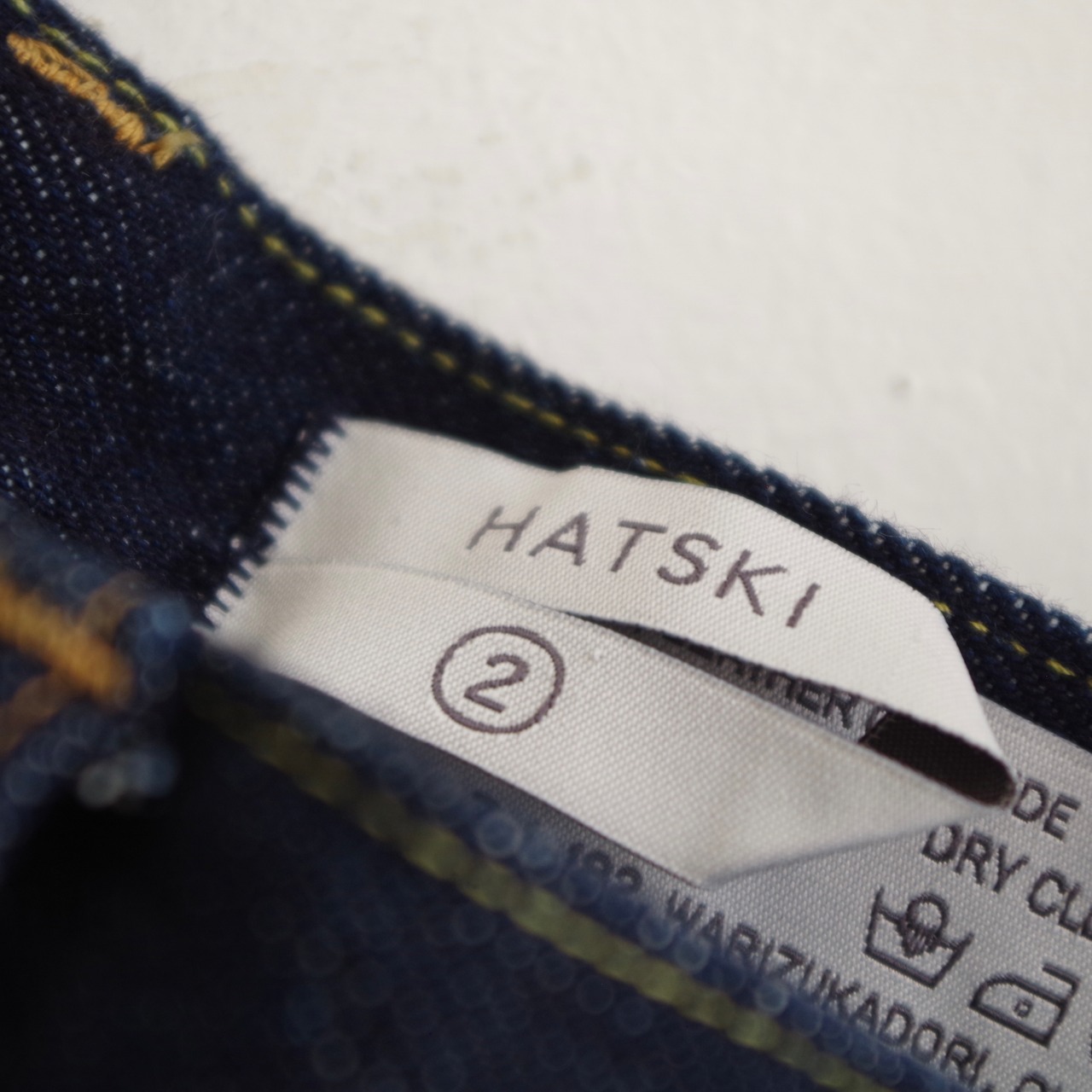 HATSKI　Wide Tapered Denim  One Wash  HTK-Denim03