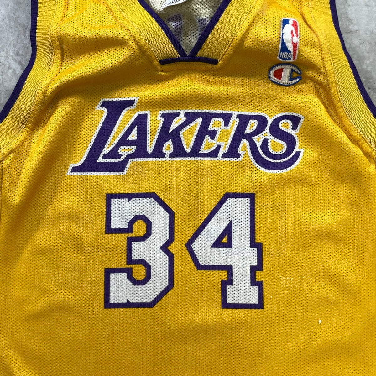 kids】Champion NBA LAKERS ロサンゼルス レイカーズ ゲームシャツ