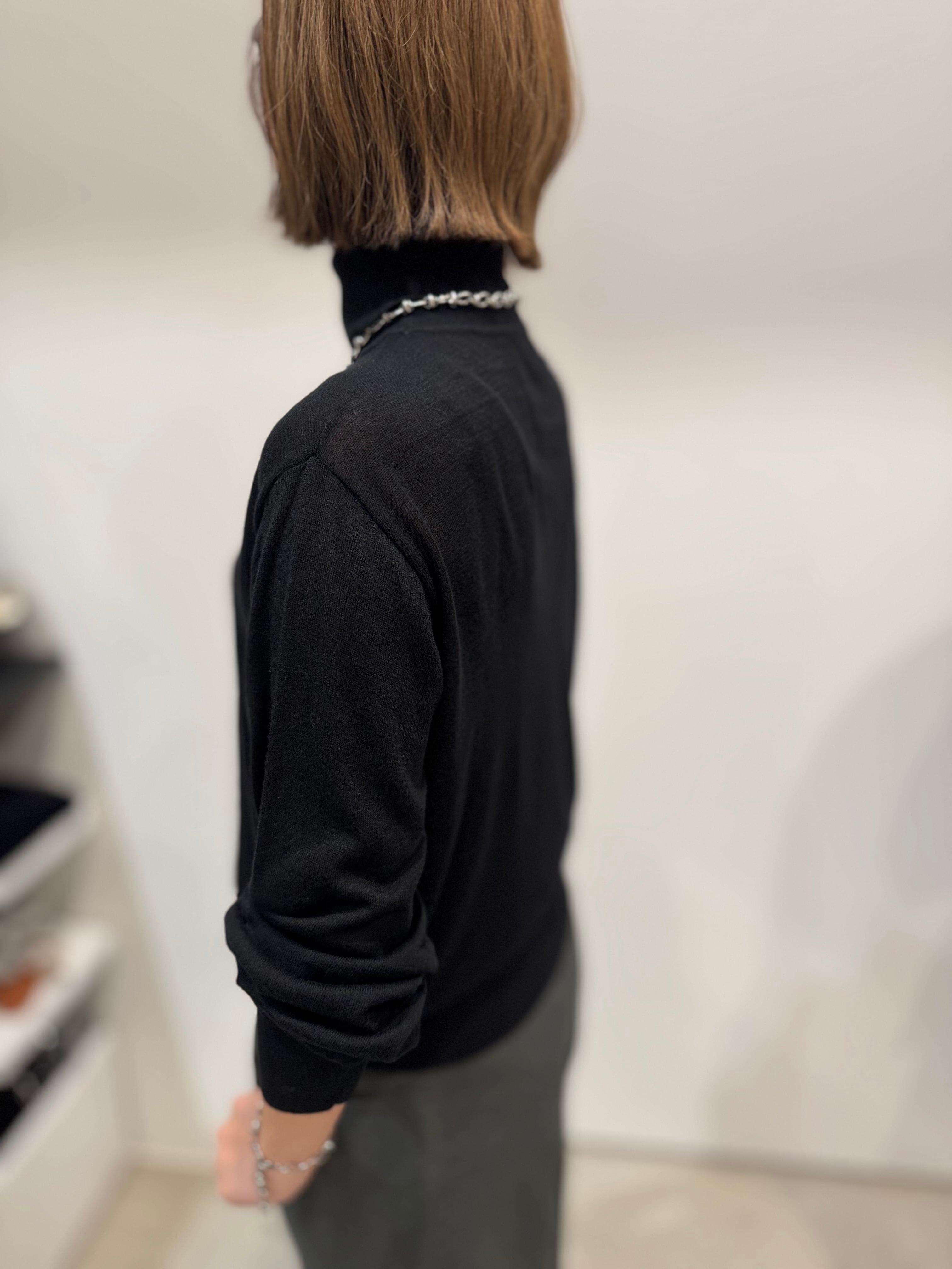 【DONA MARIE】シルク混タートルハイゲージニット　951019