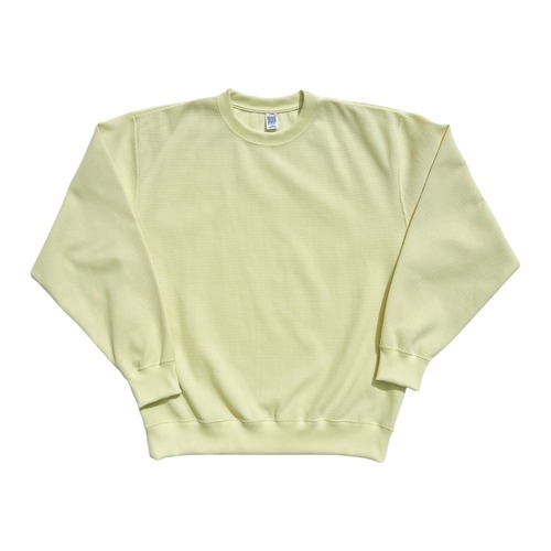 【COMFORTABLE REASON】Poly Waffle Sweat(LEMONADE)〈国内送料無料〉