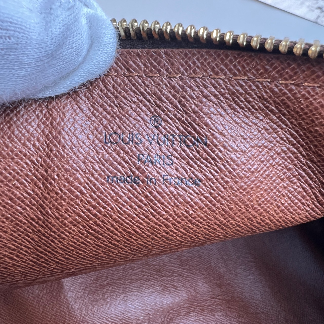 LOUIS VUITTON ルイヴィトン モノグラム パピヨン30  レザー ハンドバッグ ブラウン A-9977