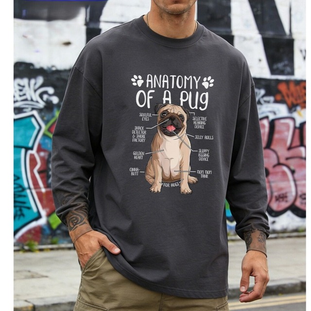 Long sleeve T-shirt 　-anatomy-　　t-item-0018