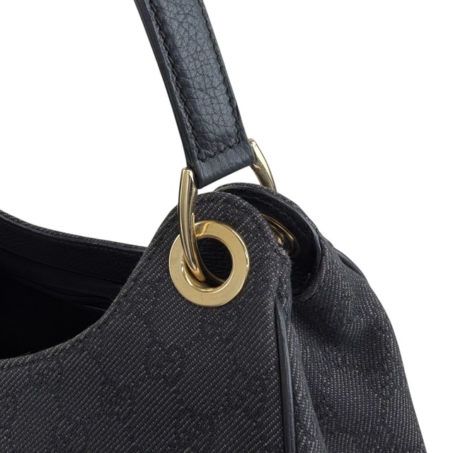GUCCI グッチ GG ショルダーバッグ ブラック キャンバス レザー ワンショルダー vintage ヴィンテージ オールド 2wjvts