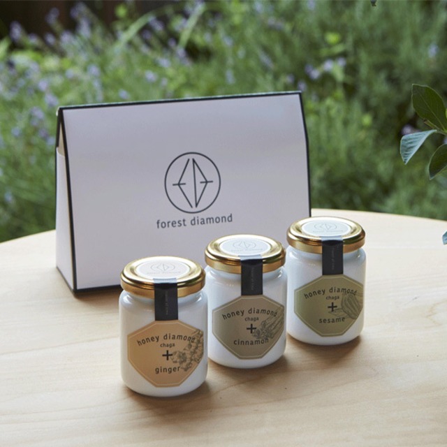 チャーガ入りはちみつ　honey diamond gift set