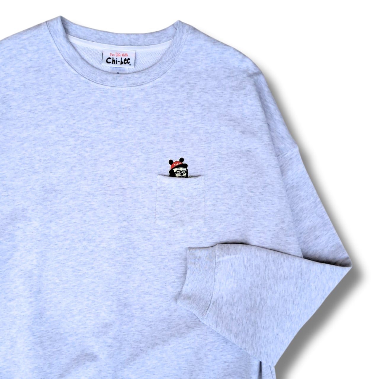 CHI-BEE Neckey スウェット (ash)