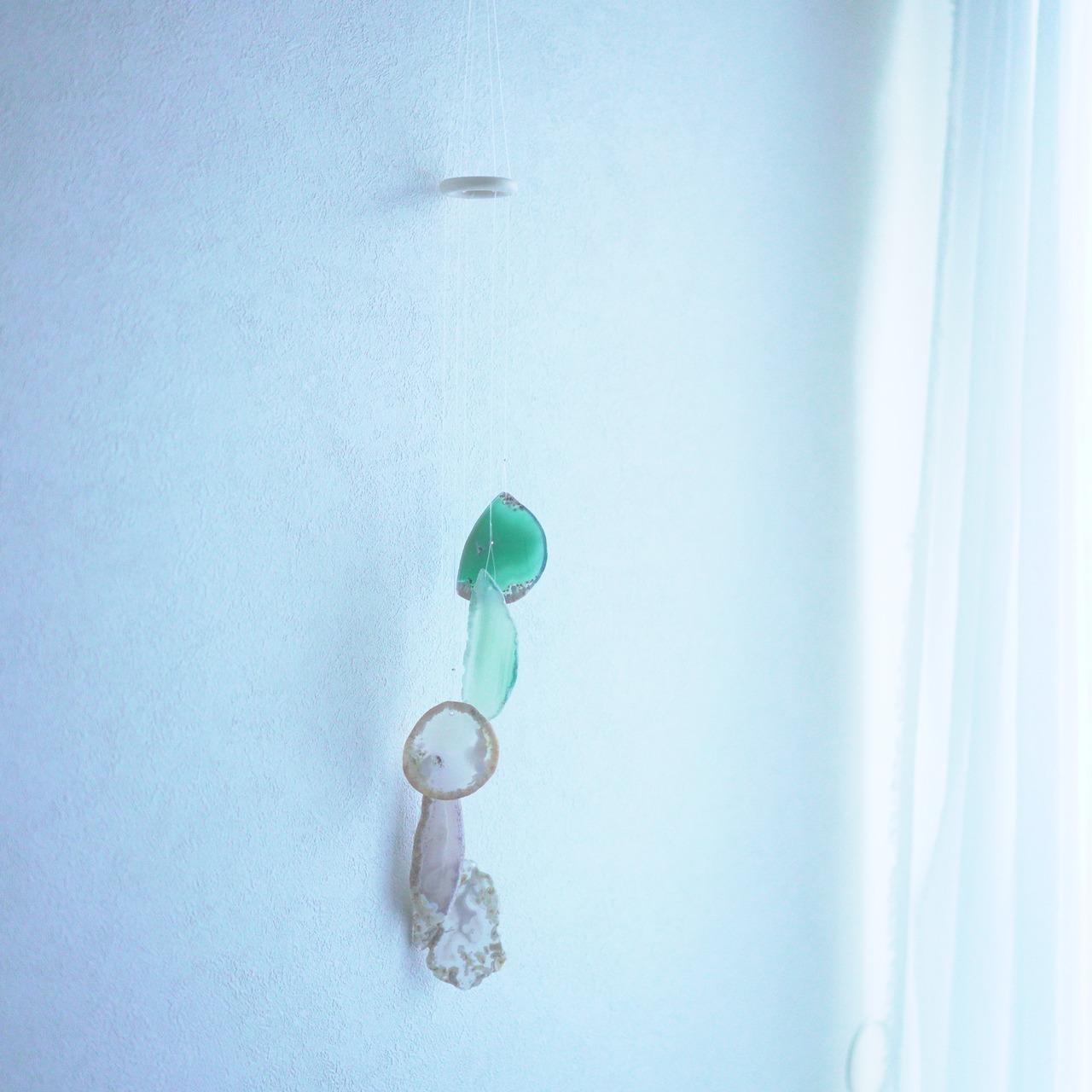 Snow Green - アゲートヒーリングチャイム / Agate Sun Catcher Wind Chime 308