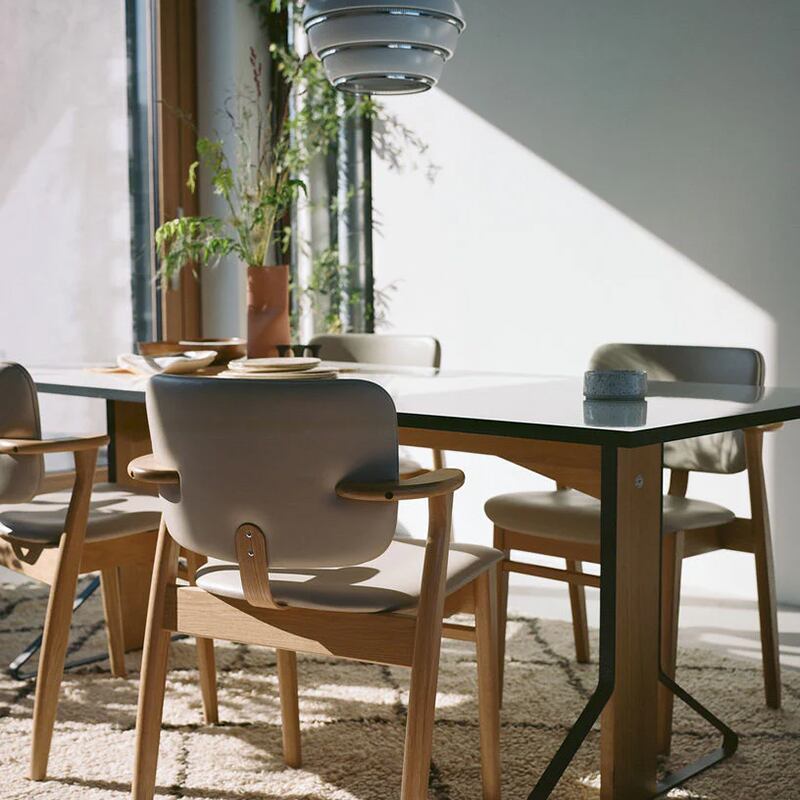 カアリ テーブル REB012（160 x 80）ナチュラル オーク/ホワイト