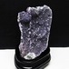 1.1Kg アメジスト クラスター ウルグアイ産 アメジスト 原石 置物 amethyst アメシスト 台座付属 花型 182-6206