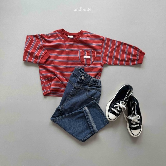 【予約】Heart Pocket boarder tee/JS.JM