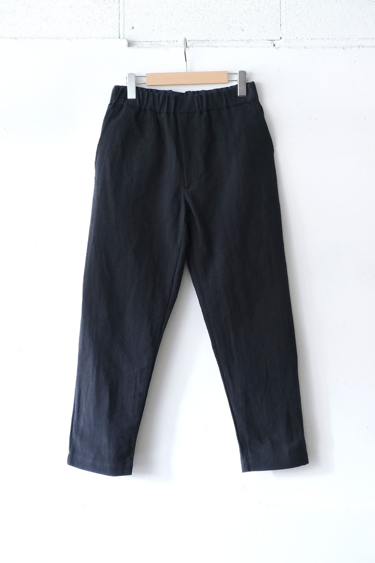 FUJITO Easy Pants Dark Navy,Beige Stripe