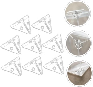 【新着特価】三角コネクタ リベッ P5 用カバー付属品 アクリルコーナーブラケット 三角コネクタ リベッ 透明 クリルケース 固定 バックル ブラケット 三角形 コネクタ 付属品