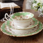 Royal Doulton|ロイヤルドルトン グリーン&ローズガーランド トリオ 英国アンティーク thumbnail 4