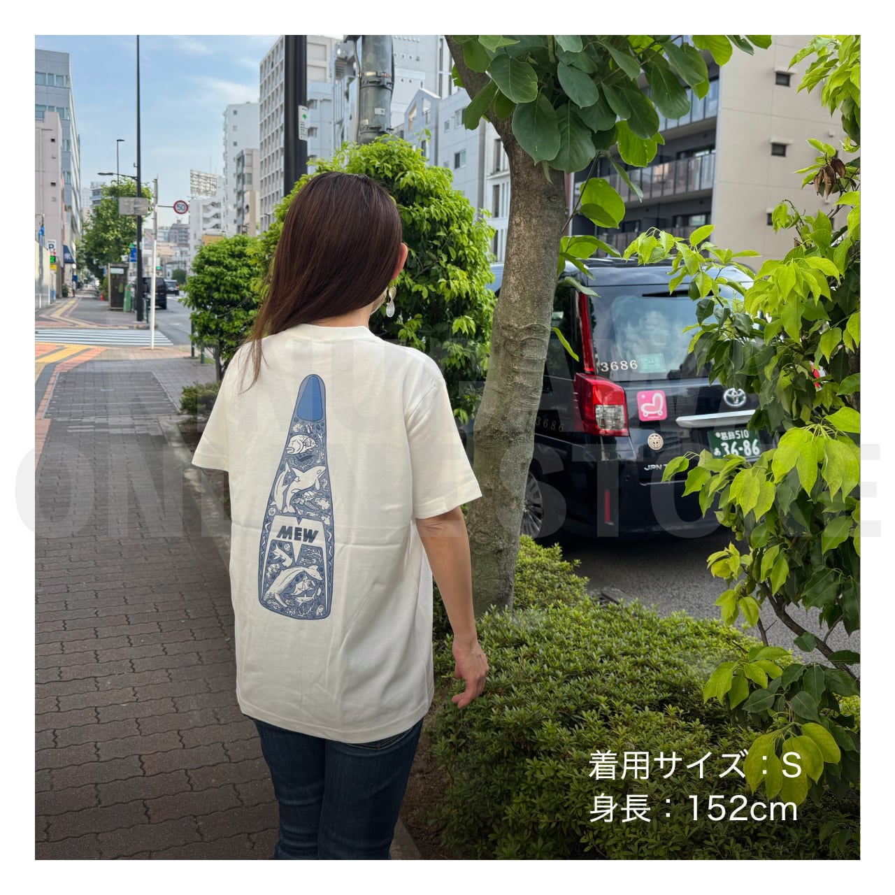【OnlineStore限定】Fin Artist YURIE × GULL コラボTシャツ　″ ミッドナイトブルー ”